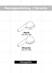 Hans Grohe Novastar 28 376 Series Installation Instructions Manual