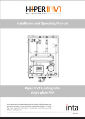 Inta Hiper II V1 Installation And Operating Manual