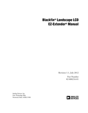 Analog Devices Blackfin Landscape LCD EZ-Extender ADZS-BFLLCD-EZEXT Manual