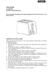 Zephyr Z-1440-ZV Instruction Manual