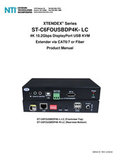 NTI XTENDEX ST-C6FOUSBDP4K-R-LC Product Manual