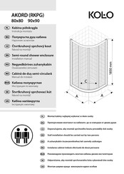 KOLO AKORD 80x80 Installation Manual
