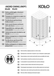 KOLO AKORD SWING RKPF 90x90 Installation Manual