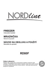NORDline RD80F Instruction Booklet
