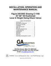 Vag GA INDUSTRIES 250-DOC Installation, Operation And Maintenance Manual
