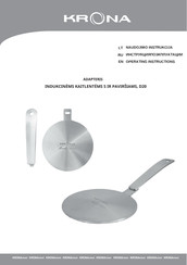 KRONAsteel D20 Operating Instructions Manual