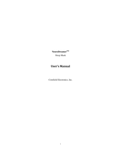 CORNFIELD ELECTRONICS NeuroDreamer User Manual