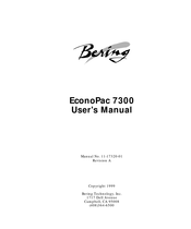Bering EconoPac 7300 User Manual