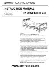 PARAMOUNT BED PA-93295 Instruction Manual