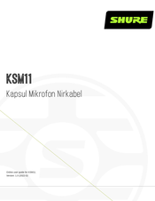 Shure KSM11 User Manual