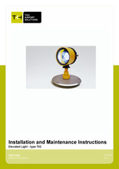 TKH 792 Installation And Maintenance Instructions Manual
