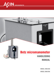 ACIN Betz 2500/250 Manual