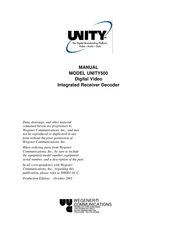 Wegener UNITY500 Manual