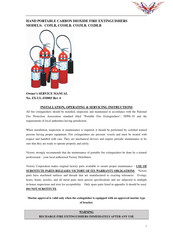 Victory Fire & Gas CO20LB Owner's Service Manual