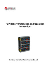 Sacred Sun FCP Installation And Operation Instruction Manual