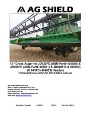 AG SHIELD JD630FD Operator’s Handbook And Parts Manual