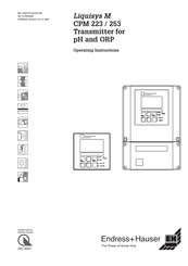 Endress+Hauser Liquisys M CPM 223 Operating Instructions Manual