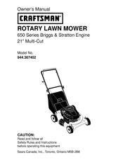 Craftsman 944.367402 Owner's Manual