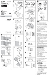 Sony G MASTER SEL400F28GM Operating Instructions