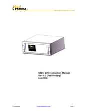 Multimetrix MMXI-200 Instruction Manual