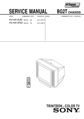 Sony TRINITRON KV-HA14P50 Service Manual