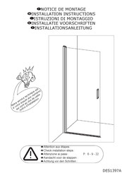 Kinedo Smart Design Solo P PA90170BBVE Installation Instructions Manual