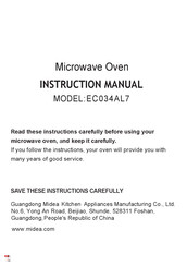 Midea EC034AL7 Instruction Manual