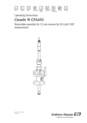 Endress+Hauser Cleanfit W CPA450 Operating Instructions Manual