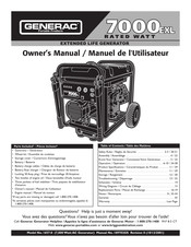 Generac Portable Products 7000EXL Owner's Manual