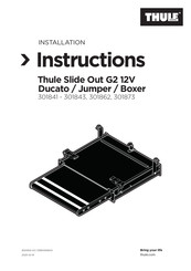 Thule 301843 Installation Instructions Manual
