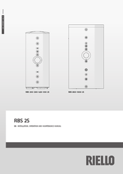 Riello RBS 550 2S Installation, Operation And Maintenance Manual
