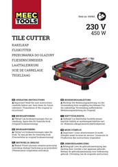 Meec tools 016362 Operating Instructions Manual
