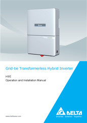 Delta H10E Operation And Installation Manual