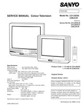 Sanyo C21LB25S-00 Service Manual