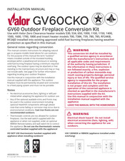 Valor GV60CKO Installation Manual