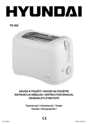 Hyundai TO 602 Instruction Manual