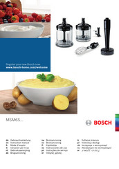 Bosch MSM6S Series Instruction Manual