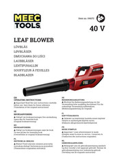 Meec tools 018272 Operating Instructions Manual