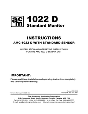 AMC 1022 D Instructions Manual