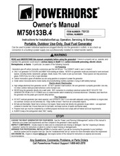 Powerhorse 750133 Owner's Manual