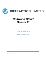 Diffraction Boltwood Cloud Sensor III User Manual