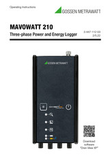 Gossen MetraWatt MAVOWATT 210 ROGOWSKI Operating Instructions Manual