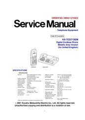 Panasonic KX-TCD715EM Service Manual