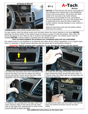 A-Tach Mounts ST-1 Instructions