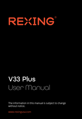 Rexing V33 Plus User Manual