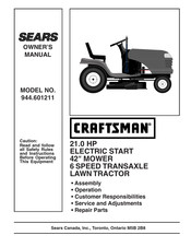 Sears CRAFTSMAN 944.601211 Owner's Manual