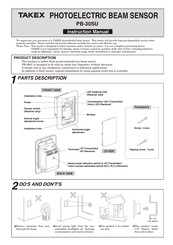 Takex PB-30SU Instruction Manual