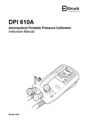 Baker Hughes Druck DPI 610A Instruction Manual