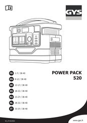 GYS POWER PACK 520 Manual