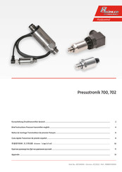 Bühler technologies Pressotronik 702 Brief Instructions